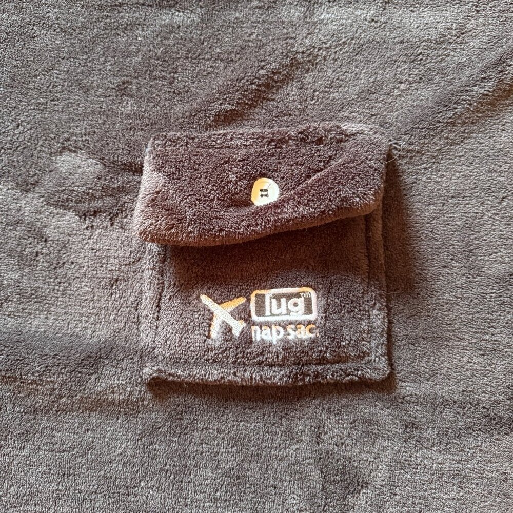 LUG Nap Sac Fleece Travel Blanket and Pillow